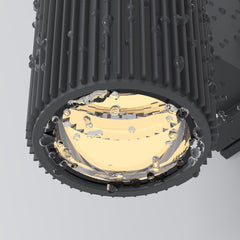 Outdoor wall light ULT E27x2, IP54, Ø95x260mm, grey
