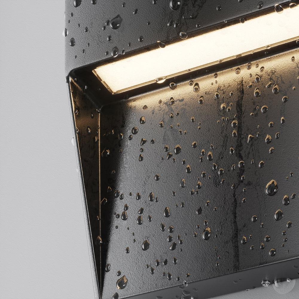 LED stair light ULT 3W, 3000K, 88°, IP54, 32x110x110mm, black