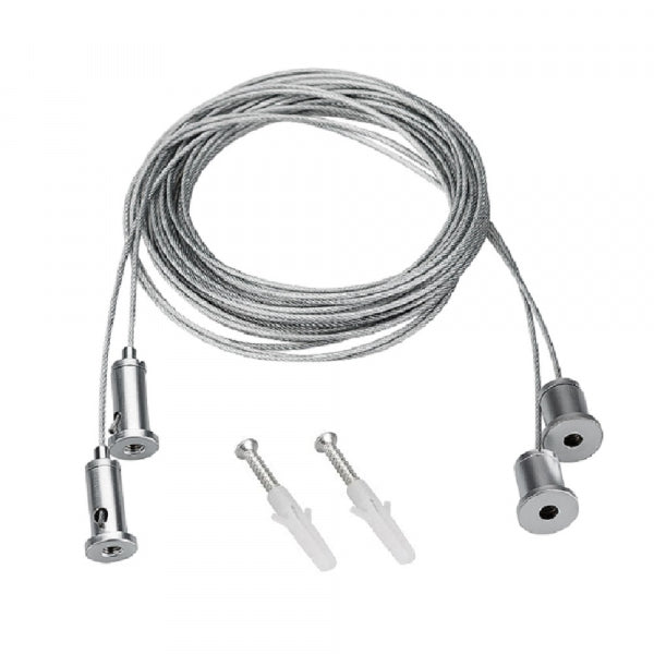 Aluminium profile cable ULT 1,5m, 2pcs, silver