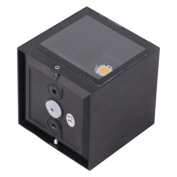 LED outdoor wall light ULT, 6W, 180°, 3000K, IP65, black