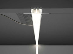 Aluminium profile ULT 3m, recessed, 12,5×13,3×52,5mm, black, with cover and end caps