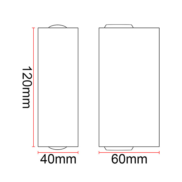 LED outdoor wall light ULT, 3+3W, 10°, 3000K, IP65, black