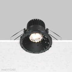 LED recessed light ULT, 6W, 420lm, 3000K, 60°, Ø60x60mm, IP65, black