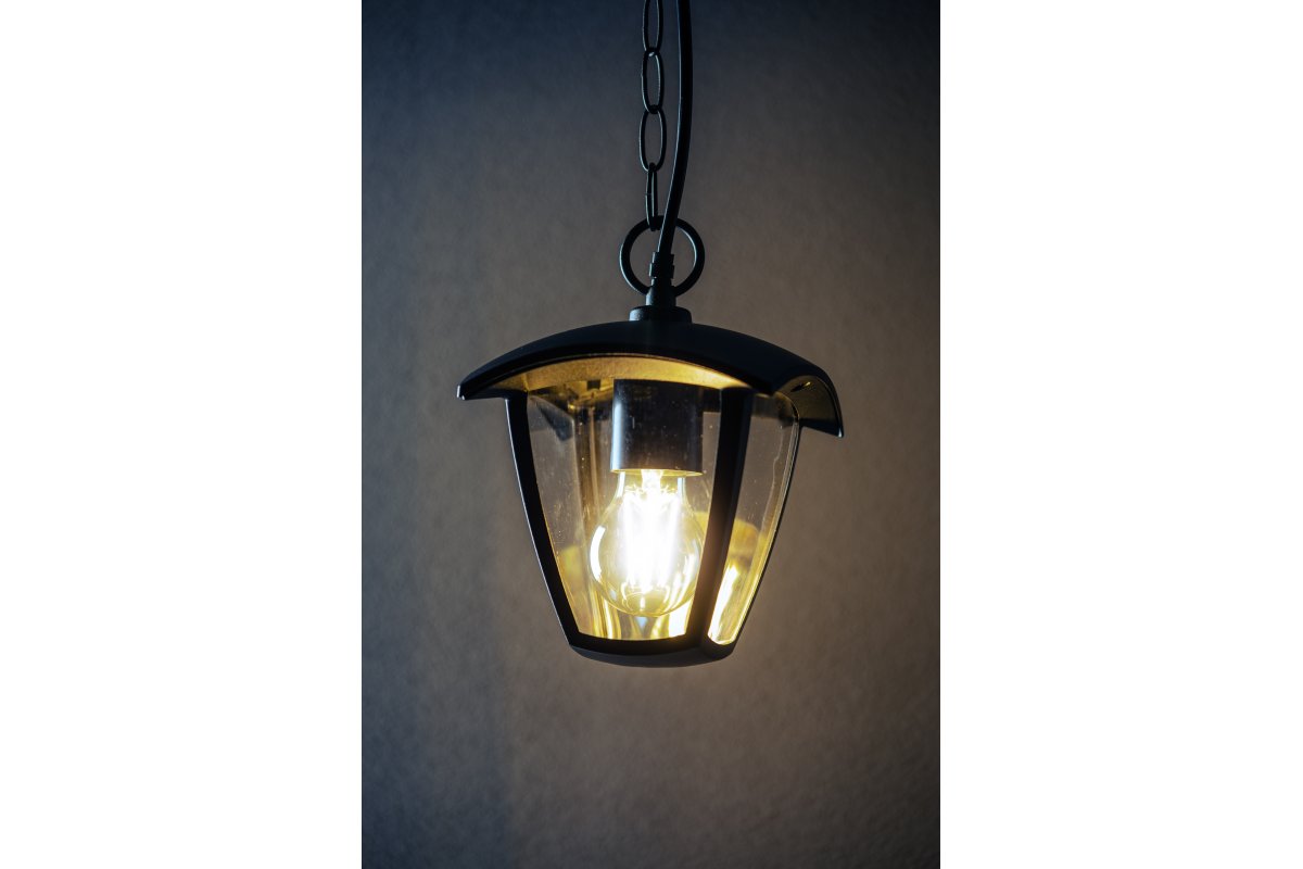 Pendant garden light ULT-H E27, IP54, black