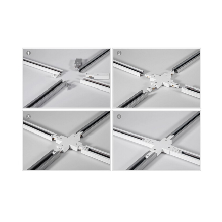 1 phase track 2m, white