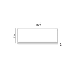 LED panel light frame for mounting 60×60 ja 30×120