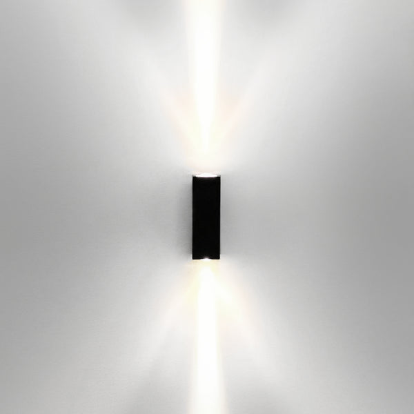 LED outdoor wall light ULT, 3+3W, 10°, 3000K, IP65, black